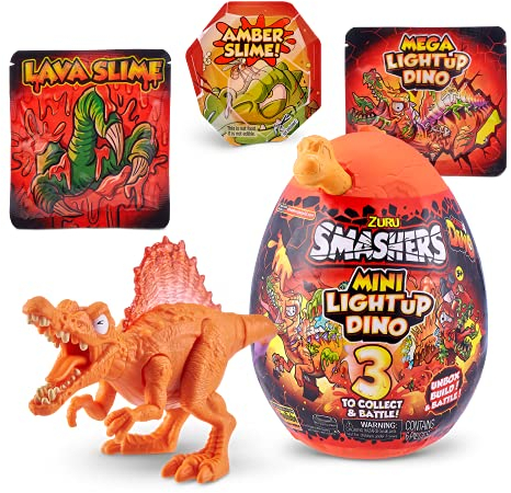 Smashers Mini Light Up Ei Serie 4, Dinosaurier Spinosaurus-Ei mit vielen Überraschungen!