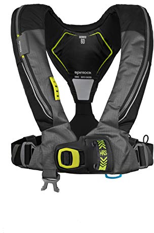 Spinlock, automatische Rettungsweste, Deckvest 6D, HRS-System, 275N, mit Harness, schwarz-anthrazit