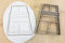 Badmintonfeld cookie cutter Fondant Keksstempel/Ausstechform keksausstecher PLA ca.8cm