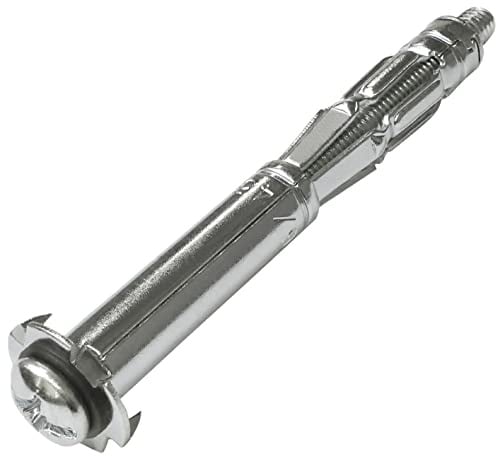 AERZETIX - C57491 - Satz von 10 Spreizdübel Ø12x80 mm für gipskartonplatten hohlkörper aus metall - mit schrauben M6 - befestigung in trockenbauwänden - farbe silber