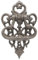 BOCbco Türklopfer Aus Gusseisen Für Die Haustür, Antiker, Strapazierfähiger, Geschmiedeter Türklopfer Für Den Vorderen Einstieg, Robuster/Rust Color/19.3 * 3.6 * 12Cm