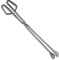 Pinzas de Cocina de Acero Niquelado | Metálicas para Barbacoa y BBQ de Tamaño Superior | Emplatar, Croquetas, Carne y Pan | 80 cm