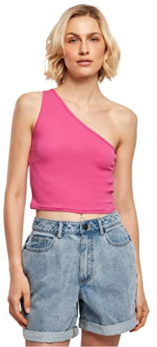 Urban Classics Damen Ladies Cropped Asymmetric Top