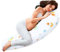 Totsy Baby Seitenschläferkissen 190 cm Komfortkissen Baumwolle - Schlafkissen mit Bezug Seitenschläfer Kissen Body Pillow Seitenschlafkissen mit Reißverschluss Teddybären