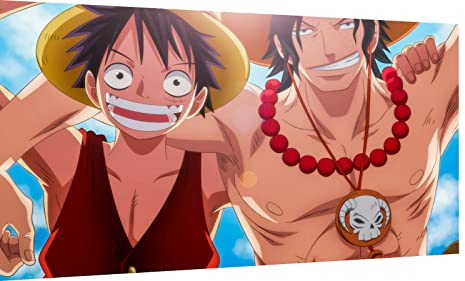 Magic Canvas Art - Bilder Anime One Piece Ace Leinwandbild 1- teilig Hochwertiger Kunstdruck modern Wandbilder Wanddekoration Design Wand Bild – A3723, Größe: 80 x 40 cm