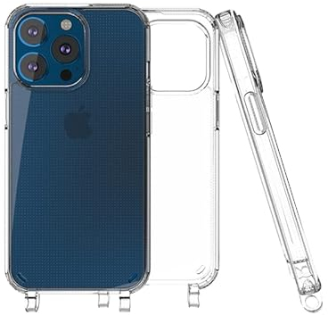 beadstars Handyhülle, Cover mit integrierten Ösen zur Befestigung deiner Handykette, kompatibel mit Samsung Galaxy S21 Ultra, Apple iPhone 14, 13, 12, 11, pro, transparent (iPhone 11)