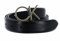 Calvin Klein Damen Gürtel Re-Lock Logo Belt 3,0 cm Ledergürtel, Schwarz (Ck Black), 85 cm