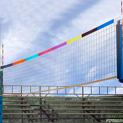 Libima Volleyball-Netz-Zonenband, 9 Farbeinstellungen, Trainingsgeräte | Messen Sie die Kette zum Treffen der Zielzone, Übungstraining, Doppel-Setter, Hilfsmittel für Schiedsrichter
