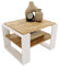 CraftPAK Wohnzimmer Tisch für Couch aus hochwertigem Holzwerkstoff, Stabiler & moderner Couchtisch mit zusätzlicher Ablagefläche, Model Kaja 63, Farbe Weiß