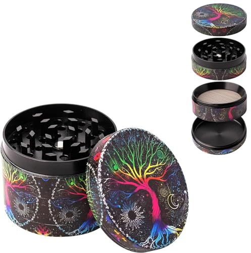 Grinder, Grinder Especias Tabaco Hierbas, Premium Herb Grinder, Molinillo de Polen Multifuncional, Dientes en forma de diamante