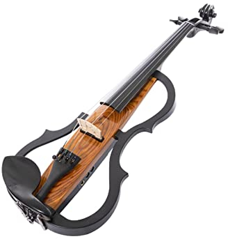 4/4 Rose Violon Électrique Solid Spiness Corps Ebony Raccords D'ébène Violon Advanced Violon Kit Violon