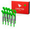 SWIFTEE Premium 10 Degree Golf Tees for Driver or Iron - Help Reduce Spin & Slice, Improve Distance & Precision (Pack of 10 Tees) (Green, 83mm)