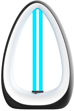 LCBDYLR UV-Licht-Desinfektionsmittel, 99,99% keimtötende UVC-Sterilisatorlampe mit 254 nm Wellenlänge, 12-W-UV-Glühbirne, Luft- und Oberflächensterilisation, tragbare Raumdesinfektion – Ozon Black