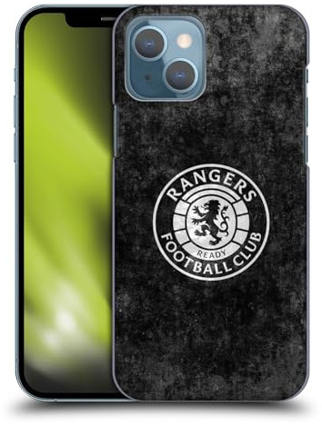 Head Case Designs Offizielle Rangers FC Beunruhigt Wappen Harte Rueckseiten Handyhülle Hülle Huelle kompatibel mit Apple iPhone 13