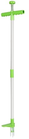 Livhome Weed Puller, Stand Up Weeder Hand Tool, Long Handle Garden Weeding Tool with 3 Claws, Hand Weed Hound Weed Puller for Dandelion, Standup Weed Root Pulling Tool and Picker, Grabber