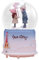 Musik Schneekugel, Schneekugel Spieluhr, Valentinstag Kristallkugel Spieluhr, Klare Kristallkugel Musikkugel, Niedliche Cartoon Paar Schneekugel, Romantisches Geschenk Schneekugel Spieluhr