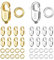 ALEXCRAFT S925 Kettenverschluss Silber Gold Eckig Armband Verschluss Ketten Verschlüsse Schmuck für DIY Schmuckherstellung 40 Stück