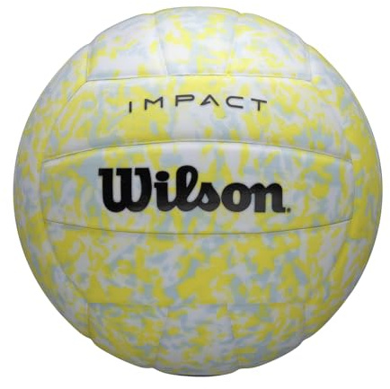 WILSON Impact Gen Green Volleyball - Official Size, Blue/Yellow