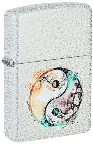 Zippo Floral Yin and Yang Design Glacier Pocket Lighter
