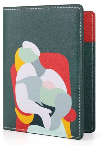 Lychii Porta Passaporto, Custodia Passaporto da Viaggio, Slim Passaporto Cover per Passaporti, Carte d'Identità, Carte di Credito, Biglietti Aerei