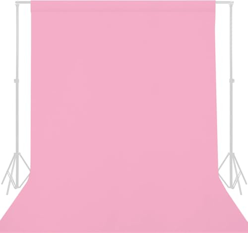 Rosa Hintergrundvorhang für Fotoshootings, großer Stoff, 3 x 6 m (nur Hintergrund) | Fotohintergrund aus weichem Polyester, für Fotografie, Fotostudio, Hochzeit, Babyparty, Party, doppelseitig