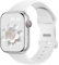 Dirrelo Compatibile con Cinturino Apple Watch 10 46mm 45mm 44mm 42mm 49mm Uomo Donna - Sportivo Silicone Durevole Morbido di Ricambio per iWatch Series 9 8 7 6 5 4 3 2 1 SE Ultra 2, Bianco