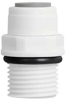 Ctyjia 1 Pièces Raccord Tuyau Eau Frigo, 1/2 Male à 3/8 Filtre à Eau Raccord Rapide, Adaptateur de Raccord Rapide pour Système RO