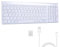 Teclado Inalámbrico,Teclado Bluetooth inalámbrico Recargable.2.4G y 3 Bluetooth de Canales conectividad multidi.Con teclado numérico,Compatible con Mac OS, Android, Windows, Apto para oficina y ocio