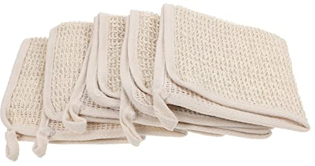 WRITWAA 5 Stück Rückenhandtuch Peeling Handtuch Mit Schaum Dickes Duschtuch Für Frauen Und Männer Badeschrubber Für Empfindliche Haut Für Körperreinigung Und Massage Wasserabweisend
