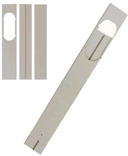 KDAMGOQE Joint de fenêtre du climatiseur, kit de Ventilation Porte coulissante coulissante, Joint fenêtre climatiseur Portable, Longueur réglable Facile à Installer et à démonter la Plaque d'étanchéi