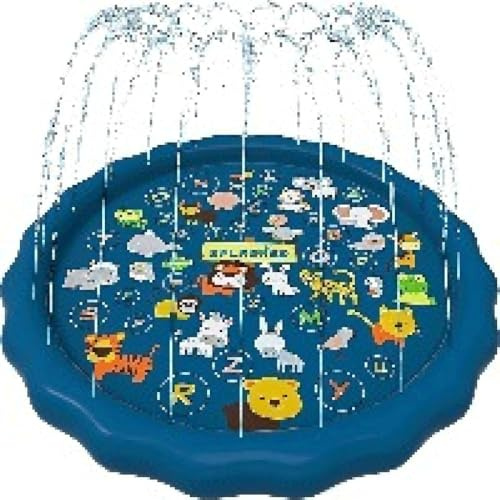 OZLMBERN Sprinkler Mat Splashing Spray Mat Sprinkling Fountain Mat Sprinkler Indoor and Outdoor Swimming Pool Air