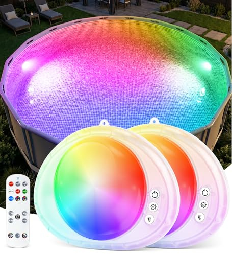 DeeprBlu Luci Sommergibili Piscina Sin Cable con Telecomando
