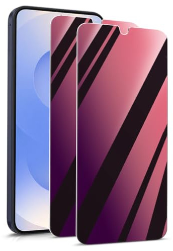 KARYLAX - 2 Pièces Protection d'écran de confidentialité (Rouge), Film Protecteur Anti-Espion Effet Miroir Privaty Anti lumière bleue Compatible pour Smartphone Le Fairphone 6