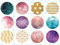 Vintageparts Motivbogen Glitter für 30mm Cabochons Schmuck selber Machen