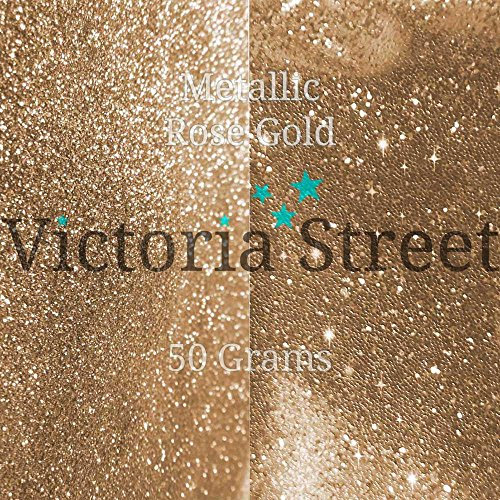 Victoria Street Glitter - Metallic Rose Gold - Fine 0.008 / 0.2mm (Beige Sand)[25 Grams]
