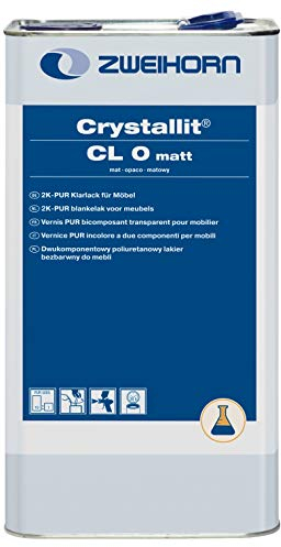 Zweihorn Crystallit 2K- PUR Mattklarlack CL 0 matt (5 Liter)