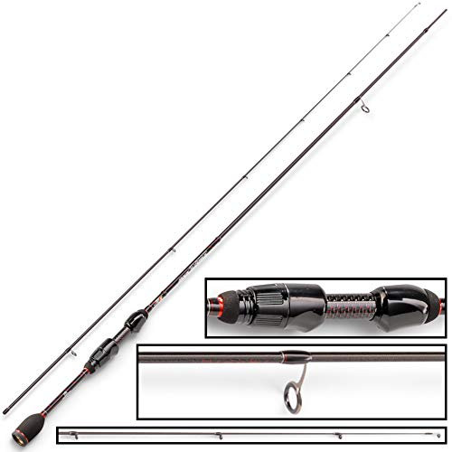 Hearty Rise Rock n Force 662 UL 1,98m 0,7-7g - Ultra Light Spinnrute für Forellen & Barsche, Forellenrute, Barschrute, Spoonrute
