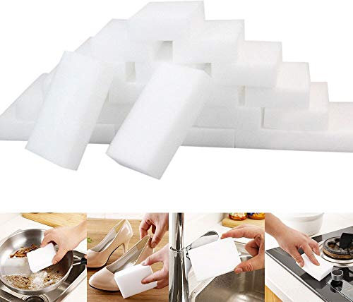 Tensay 25 spugne magiche bianche per la pulizia della cucina in melammina, super decontaminazione, adatte per cucina, auto, lavanderia