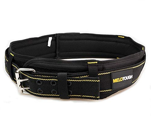 Bretelle da lavoro con imbottitura in schiuma e spallacci regolabili, grande porta cellulare, portachiavi, bretelle regolabili per carpentiere, cintura per attrezzi, one size fit most