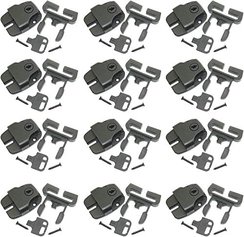 Spa-Whirlpool-Abdeckungsriegel, Reparaturset, Clipschloss mit Schlüsseln und Hardware für Spa, Whirlpools und andere, Ersatz-Clips für Whirlpools und andere Gegenstände, 12 Stück