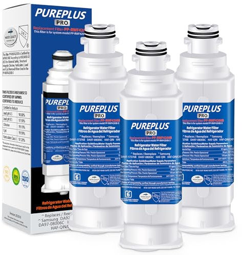 PUREPLUS DA97-17376B Filtre à eau pour réfrigérateur Certifié NSF Compatible avec Samsung DA97-17376B, DA97-08006C, HAF-QIN, HAF-QIN/EXP