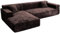 HEYOMART Sofabezug Ecksofa L Form Stretch Plüsch Sofa Überzug Universal Couchbezug Für 1/2/3/4 Sitzer - 1 Sitzer, Braun (L Form Ecksofa Erfordert Zwei)