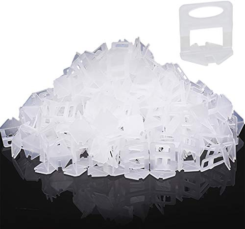 Lot de 500 Languettes de Nivellement pour Aide à la Pose de Carreaux, Bandes de Traction de 1.5 mm de Largeur du Joint, Carreaux Hauteur 3-12mm, Système de Nivellement des Carreaux.