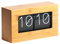 DYJD Natürliche Bambus-Flip-Uhr Moderne Mini-Zeit, Retro Auto Page Turning Clock Wand- und Tisch- und Wanddekor-Digitaluhren,small Size