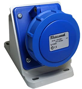Elettrocanali Prise électrique inclinée IP67 220V 2P+T 32A (PCE) EC692561