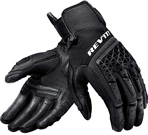 REV'IT! Motorradhandschuhe kurz Motorrad Handschuh Sand 4 Handschuh schwarz L, Herren, Tourer, Ganzjährig, Leder/Textil