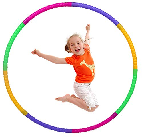 MXJFYY Hoola Hoops für Kinder, Abnehmbarer Verstellbarer Fitness Reifen für Gymnastik, Tanz, Spiele, Abnehmen für Jungen und Mädchen (60DM)