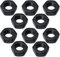 AERZETIX - C52587 - Lot di 10 dadi esagonali M10x1 con 6 punte smussate - acciaio brunito
