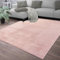 TT Home Teppich Wohnzimmer Kurzflor Anti-Rutsch Rückseite Einfarbiges Design Waschbar, Farbe: Rose, Größe:120x170 cm