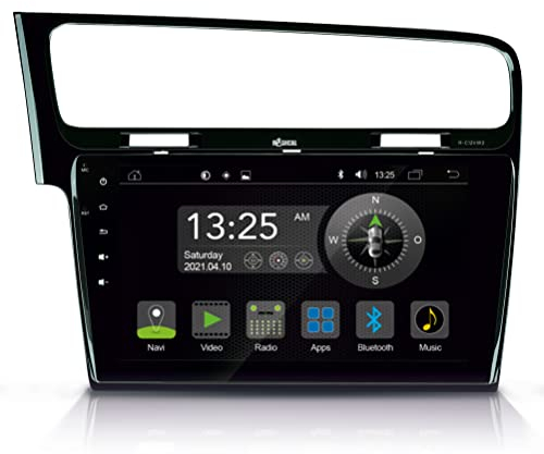 RADICAL R-C12VW2 – Android Autoradio, kompatibel mit VW Golf 7, App Radio mit 10,1“ Touchscreen, offenes Android OS, DAB+, UKW, USB, Bluetooth, WiFi/WLAN, zum Navi erweiterbar